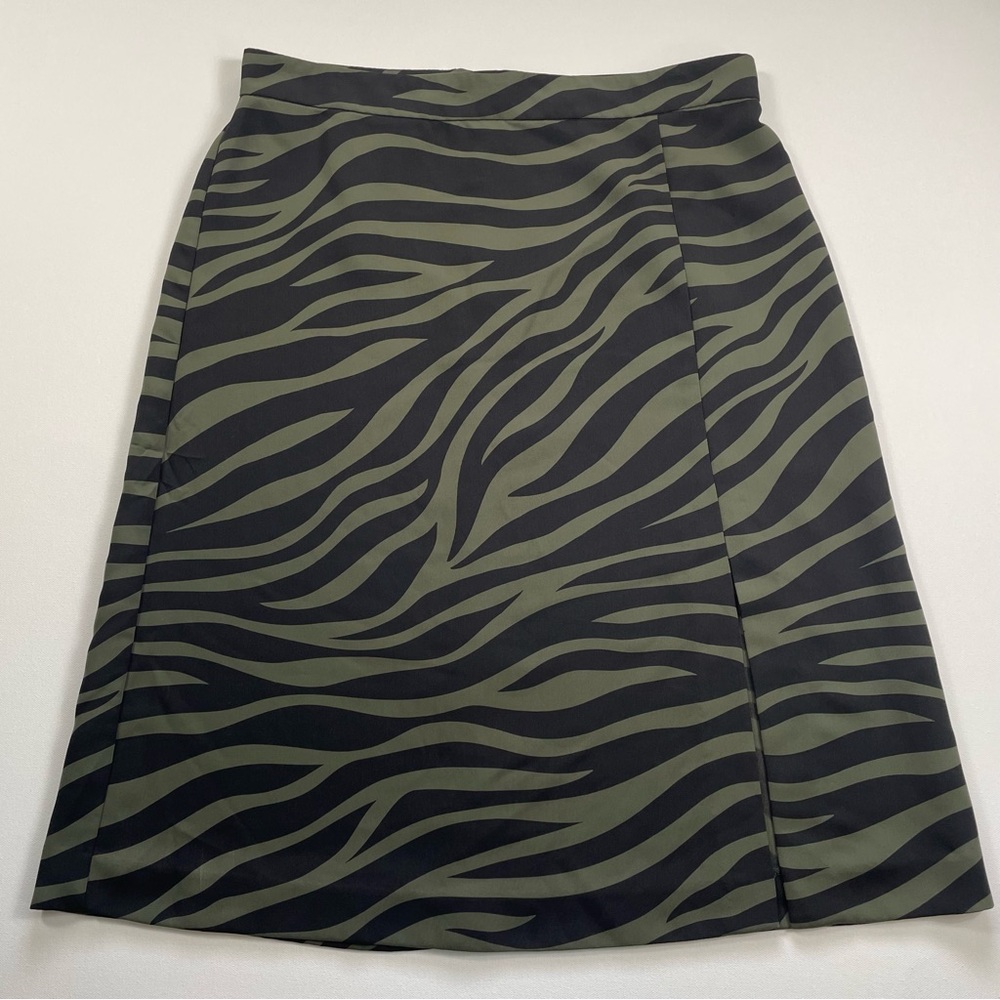 Ann Taylor Factory Petite Zebra Print Skirt 10P | Safari Chic Officecore